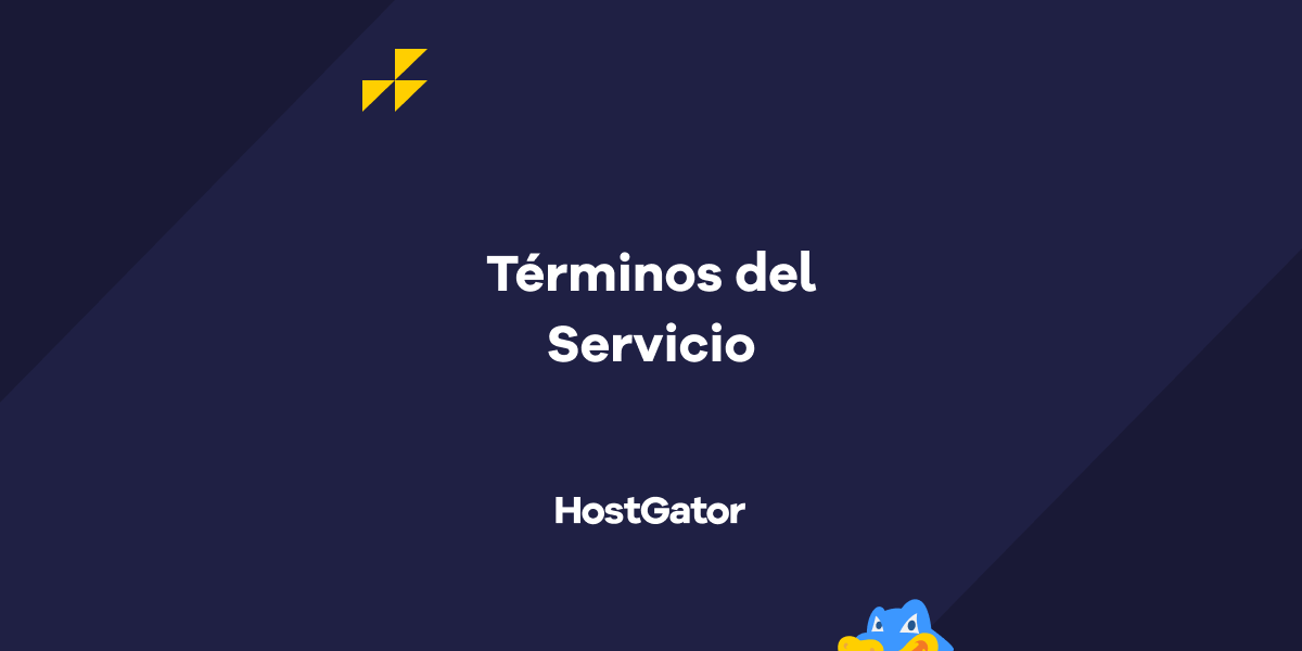 Términos del Servicio - HostGator